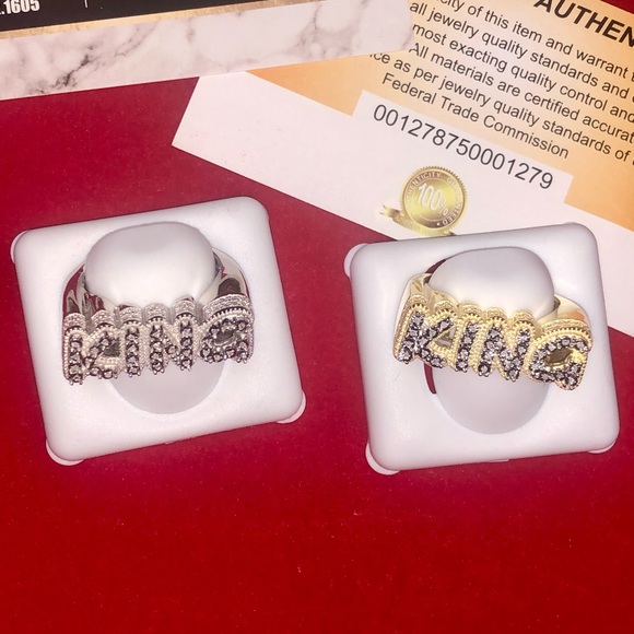 Real diamond King Ring for men, best gift, Free Appraisal Free posh authenticate - Picture 5 of 9